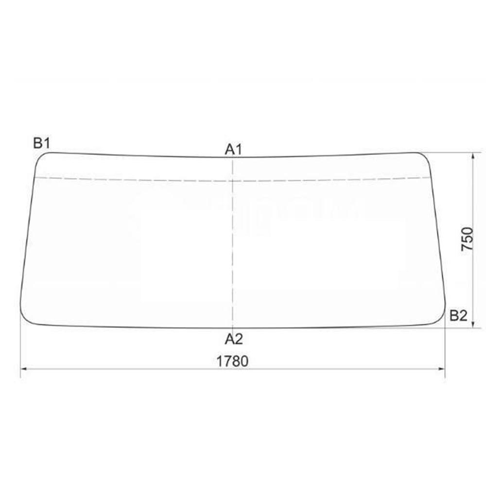 Стекло лобовое Hyundai HD-65/72/78 D4AL / D4DB / D4DD / D4GA Евро-1/2/3/4/5 | XYG